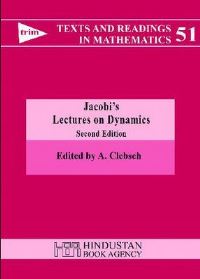 Book Cover for Jacobi's Lectures on Dynamics by A Clebsch