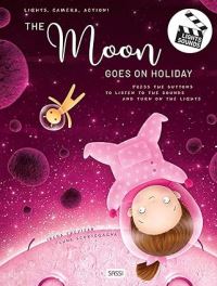 Book Cover for The Moon Goes on Holiday by Irena Trevisan