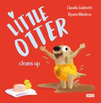 Book Cover for Little Otter Cleans Up by Claudio Gobbetti