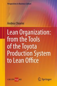 Book Cover for Lean Organization by Andrea Chiarini