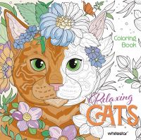 Book Cover for Relaxing Cats. Coloring Book by 