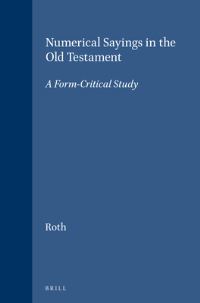Book Cover for Numerical Sayings in the Old Testament by Roth