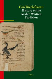 Book Cover for History of the Arabic Written Tradition Set by Carl Brockelmann