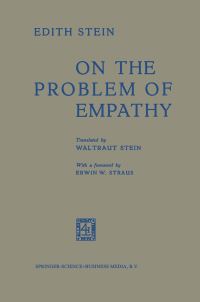 Book Cover for On the Problem of Empathy by Edith Stein