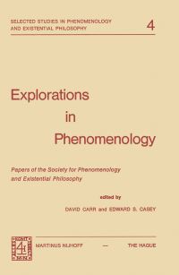 Book Cover for Explorations in Phenomenology by David Carr, ES Casey