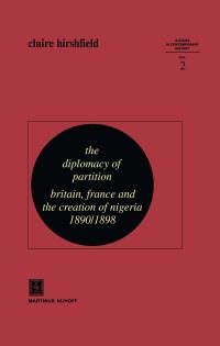 Book Cover for The Diplomacy of Partition by Claire Hirshfield