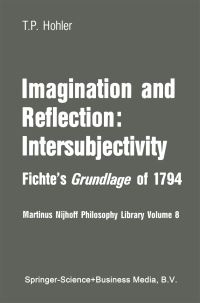 Book Cover for Imagination and Reflection by T P Hohler