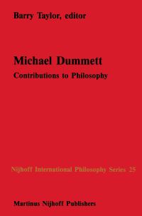 Book Cover for Michael Dummett by Barry Taylor