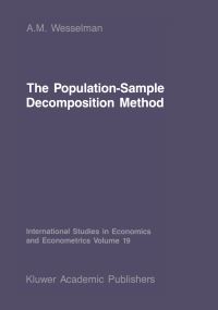 Book Cover for The Population _ Sample Decomposition Method by A M Wesselman