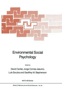 Book Cover for Environmental Social Psychology by David Canter, Jorge Correia Jesuino, Luís Soczka, Geoffrey M Stephenson