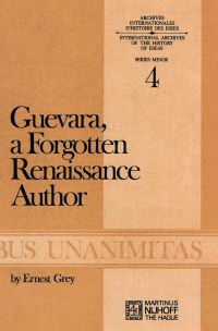 Book Cover for Guevara, a Forgotten Renaissance Author by AS Grey