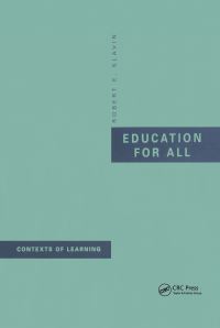 Book Cover for Education for All by Robert E Slavin