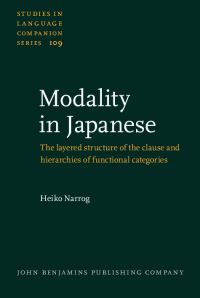 Book Cover for Modality in Japanese by Heiko Narrog