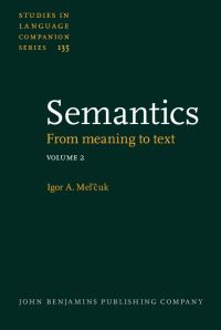 Book Cover for Semantics by Igor Melcuk