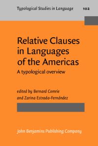 Book Cover for Relative Clauses in Languages of the Americas by Bernard Comrie, Zarina EstradaFernández