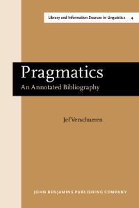 Book Cover for Pragmatics by Jef Verschueren
