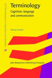 Book Cover for Terminology by M Teresa Cabré