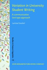 Book Cover for Variation in University Student Writing by Larissa Goulart