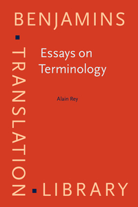 Book Cover for Essays on Terminology by Alain Rey