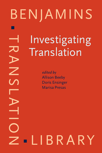 Book Cover for Investigating Translation by International Congress on Translation, Allison Beeby, Doris Ensinger, Marisa Presas