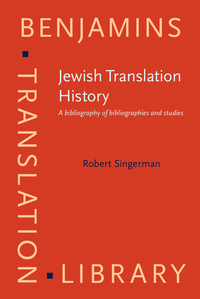 Book Cover for Jewish Translation History by Robert Singerman