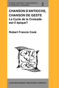 Book Cover for Chanson d'Antioche, Chanson De Geste by Robert Francis Cook