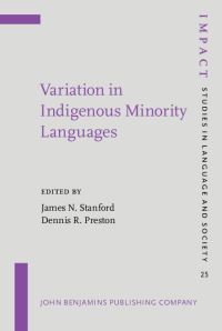 Book Cover for Variation in Indigenous Minority Languages by James N Stanford, Dennis Richard Preston