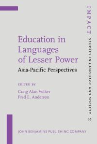 Book Cover for Education in Languages of Lesser Power by Craig Alan Volker, Fred E Anderson