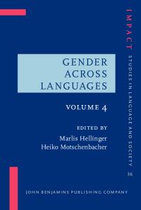Book Cover for Gender Across Languages by Marlis Hellinger, Heiko Motschenbacher