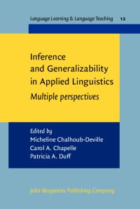 Book Cover for Inference and Generalizability in Applied Linguistics by Micheline ChalhoubDeville, Carol A Chapelle, Patricia Duff