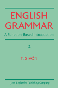 Book Cover for English Grammar by T Givón