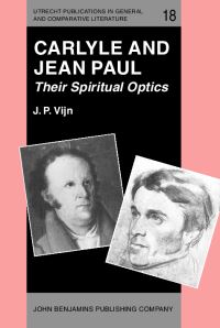 Book Cover for Carlyle and Jean Paul by JP Vijn