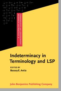 Book Cover for Indeterminacy in Terminology and LSP by Heribert Picht, Bassey Edem Antia
