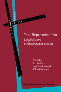 Book Cover for Text Representation by Ted JM Sanders, Joost Schilperoord, Wilbert Spooren