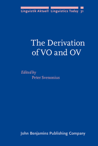 Book Cover for The Derivation of VO and OV by Peter Svenonius
