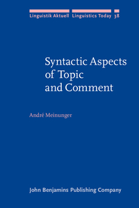Book Cover for Syntactic Aspects of Topic and Comment by André Meinunger