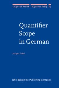 Book Cover for Quantifier Scope in German by Jürgen Pafel