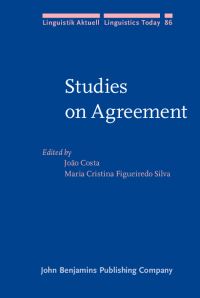 Book Cover for Studies on Agreement by João Costa, Maria Cristina Figueiredo Silva