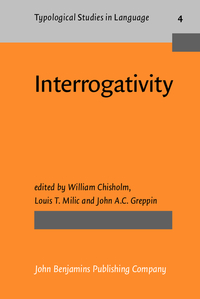 Book Cover for Interrogativity by William Chisholm, Louis T Milic, John AC Greppin