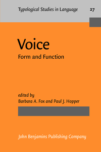 Book Cover for Voice by Barbara A Fox, Paul J Hopper