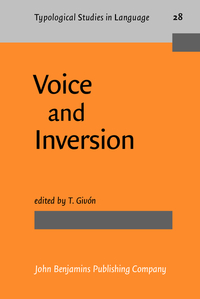 Book Cover for Voice and Inversion by T Givón