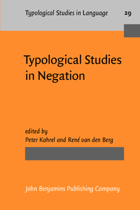 Book Cover for Typological Studies in Negation by Peter Kahrel