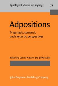 Book Cover for Adpositions by Dennis Kurzon, Silvia Adler