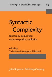 Book Cover for Syntactic Complexity by T Givón, Masayoshi Shibatani