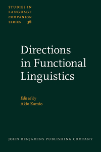 Book Cover for Directions in Functional Linguistics by Akio Kamio