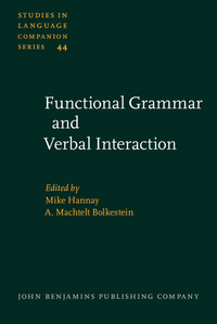 Book Cover for Functional Grammar and Verbal Interaction by Mike Hannay, A Machtelt Bolkestein