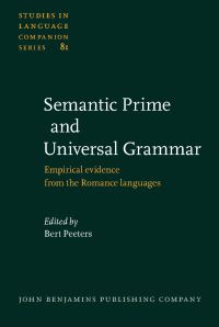 Book Cover for Semantic Primes and Universal Grammar by Bert Peeters