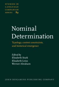 Book Cover for Nominal Determination by Elisabeth Stark, Elisabeth Leiss, Werner Abraham