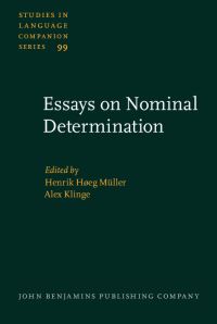 Book Cover for Essays on Nominal Determination by Henrik Høeg Müller, Alex Klinge