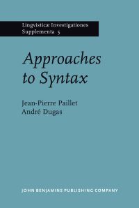 Book Cover for Approaches to Syntax by JeanPierre Paillet, André Dugas